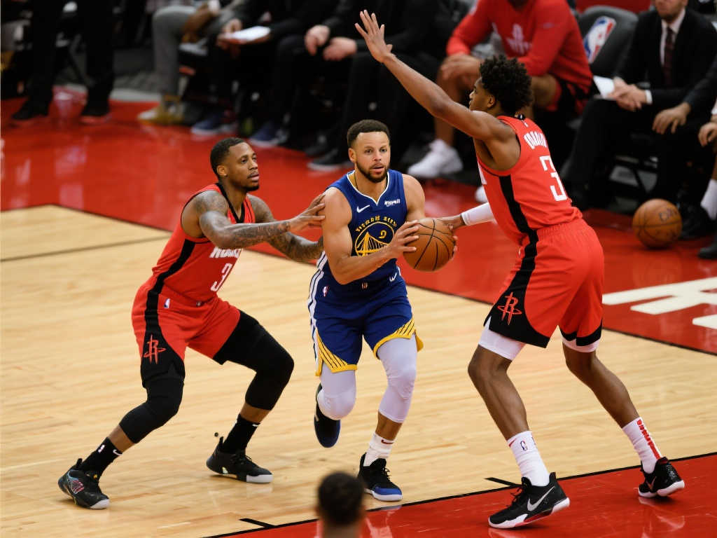 勇士危机！火箭双星防守压制库里，仅13中2